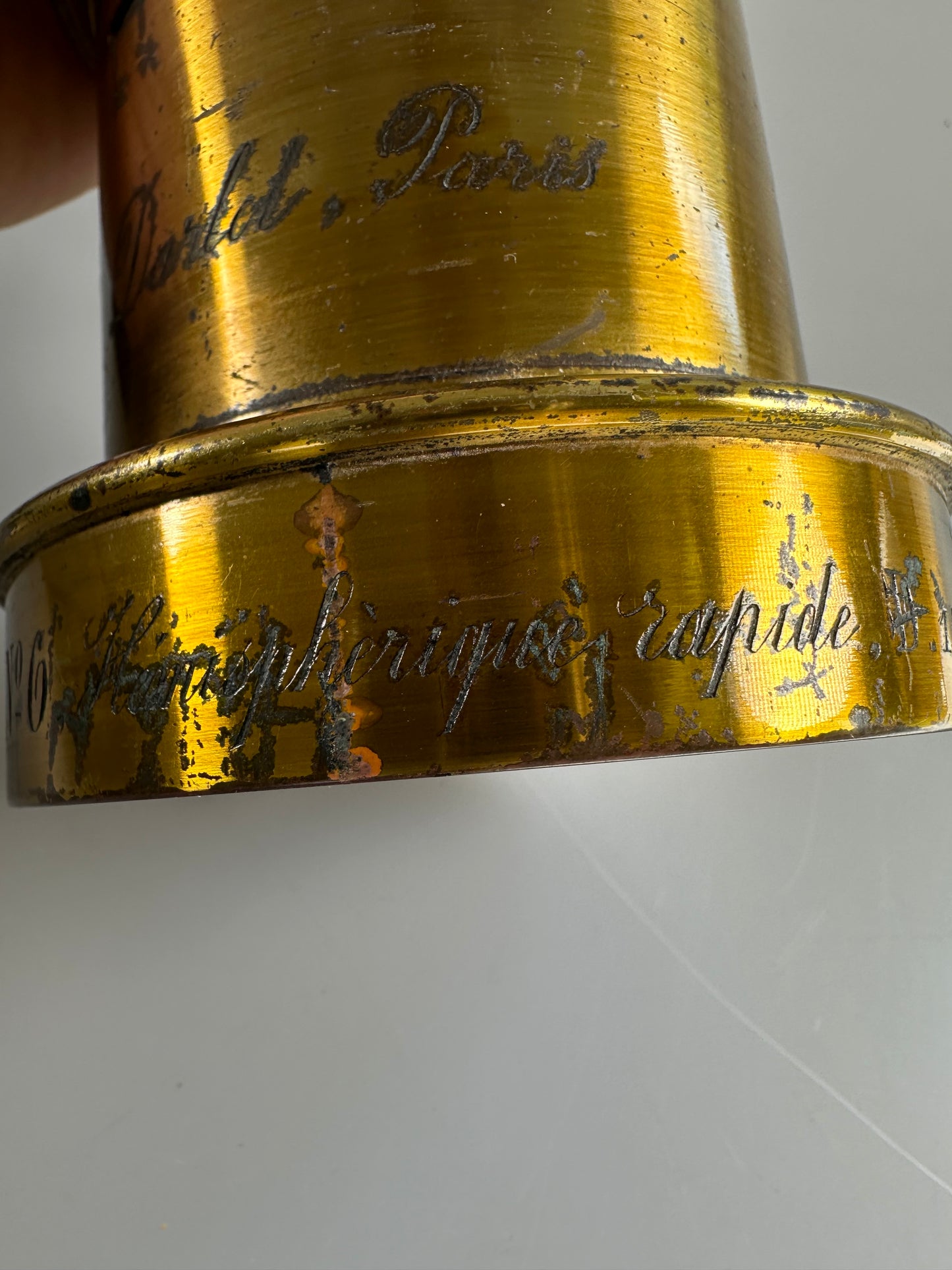 Darlot Paris No 6 Hemispherique Rapide Brass Lens