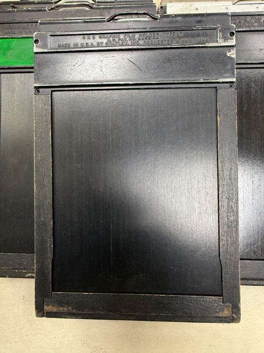 Lot of 5 Vintage Folmer Graflex 4x5" Type 5 Cut Film Holders