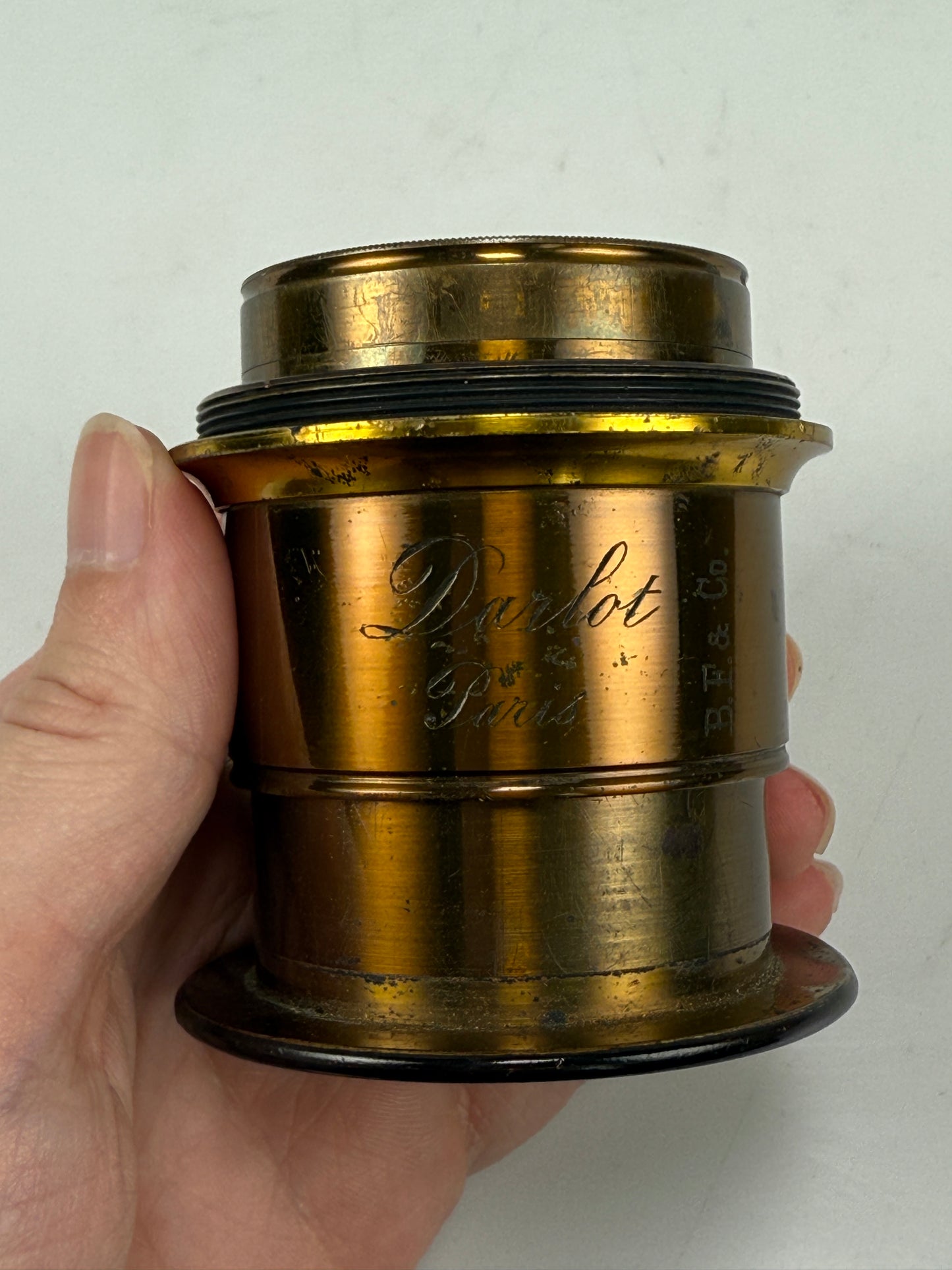 Darlot Paris BF & Co Brass Camera Lens