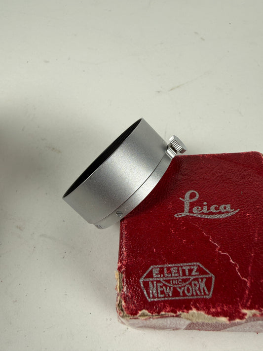 LEICA LEITZ WETZLAR FOOKH Chrome SUMMARON ELMAR 3.5CM F3.5 LENS HOOD SHADE