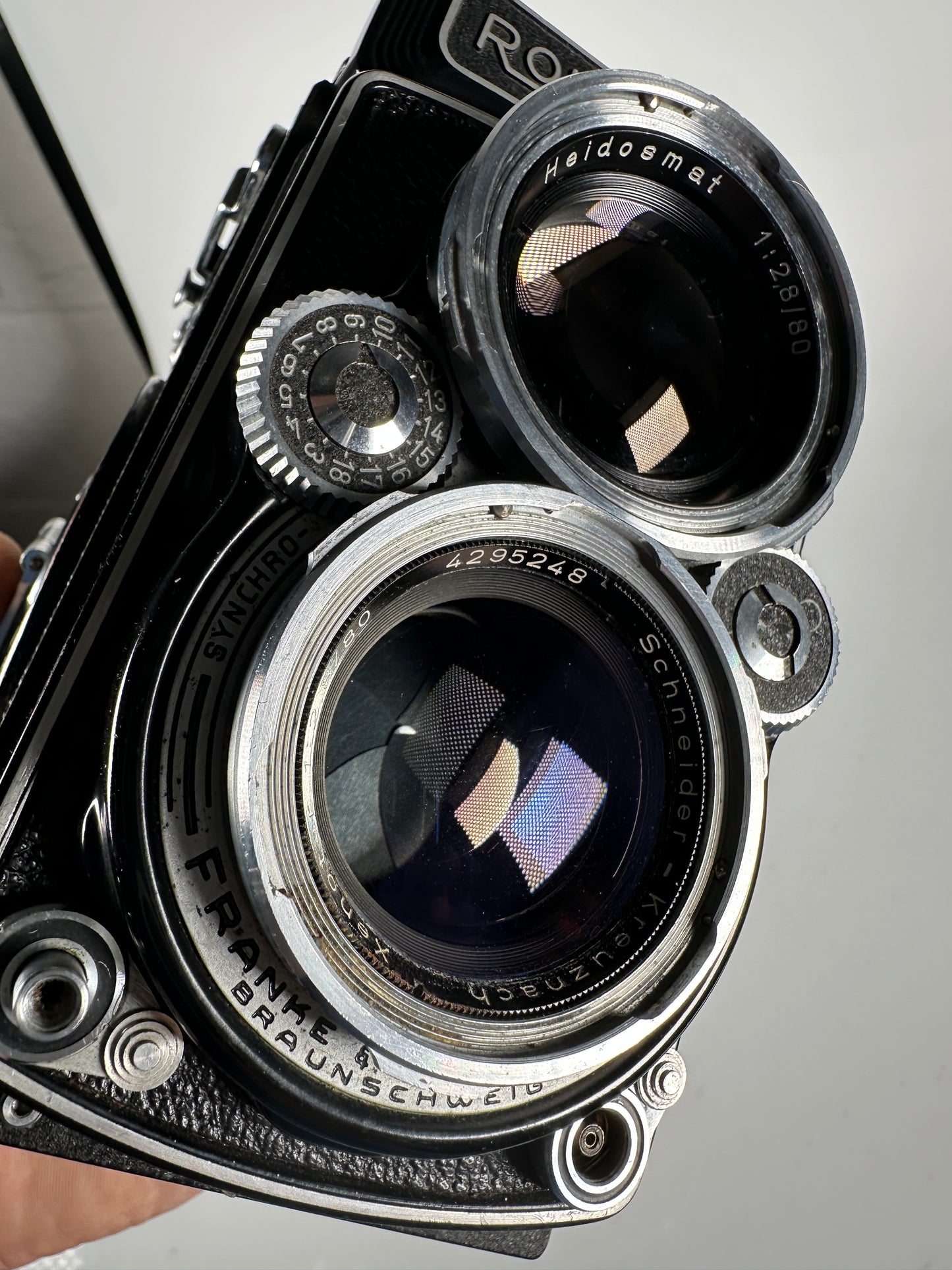 Rolleiflex 2.8D Medium Format Film Camera W/ Xenotar 80mm f2.8 Lens
