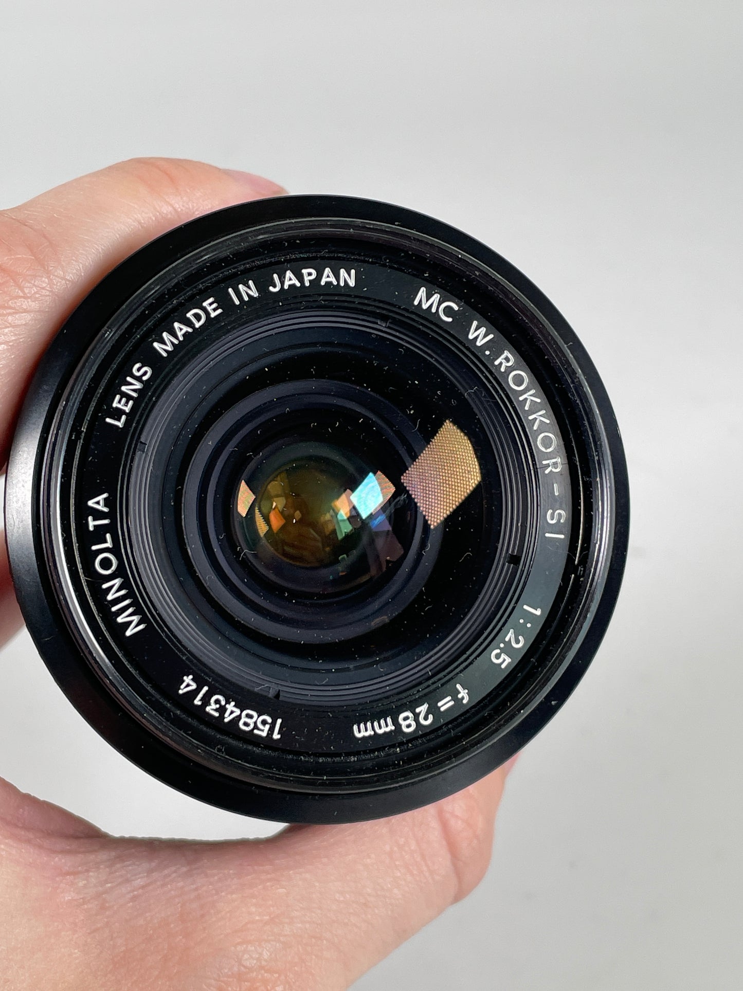 Minolta MC W.Rokkor SI 28mm f2.5 Wide angle MF Lens