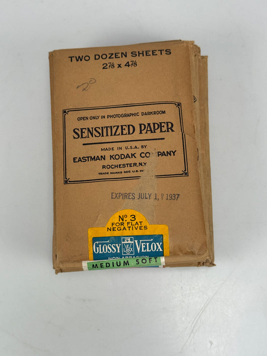 Vintage Agfa Photographic Paper 2-3/4”x4 1/2” Convira Glossy 6024 Medium Hard
