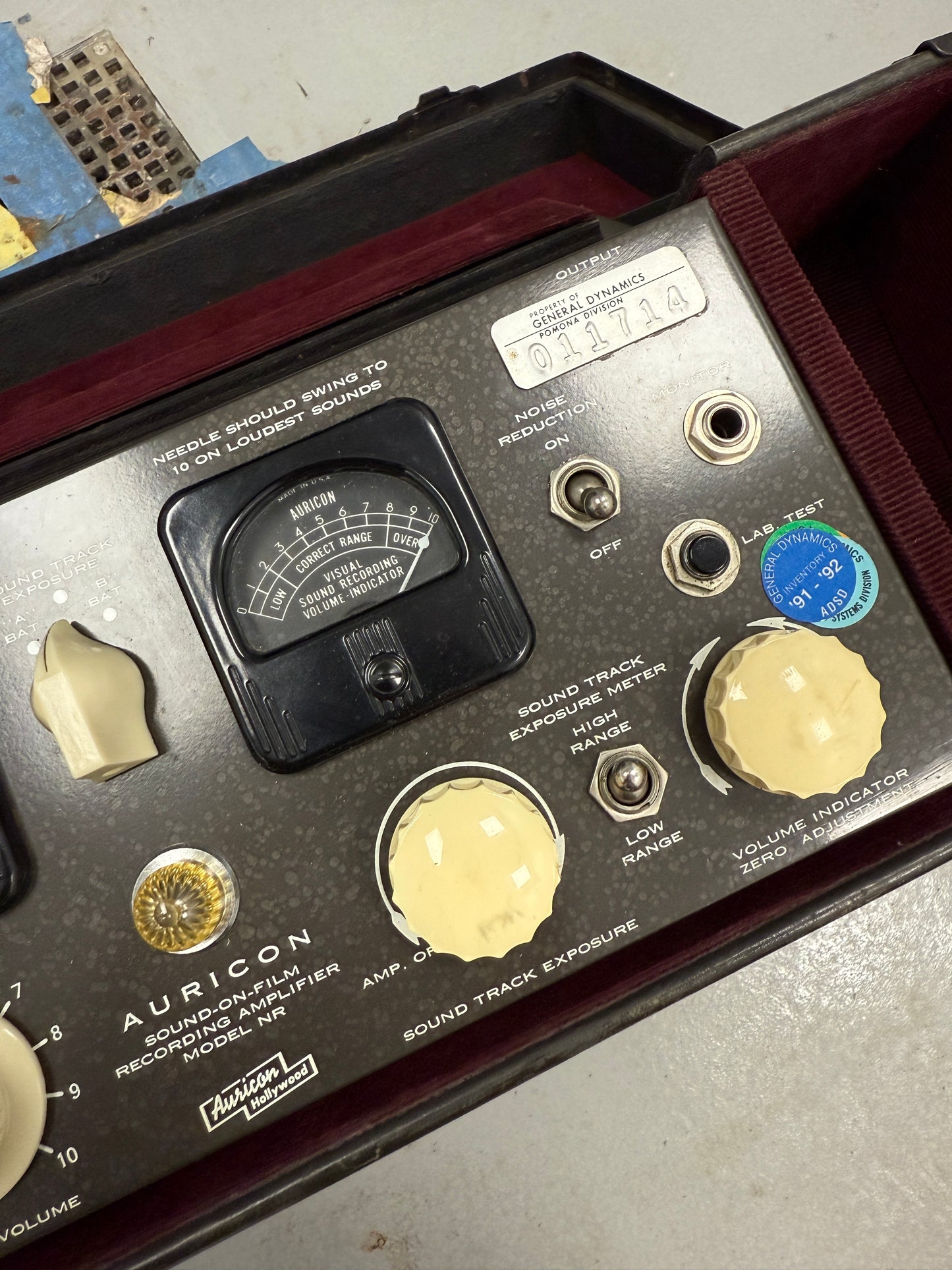 Bach Auricon NR Sound on Film recording equipment Amplifier