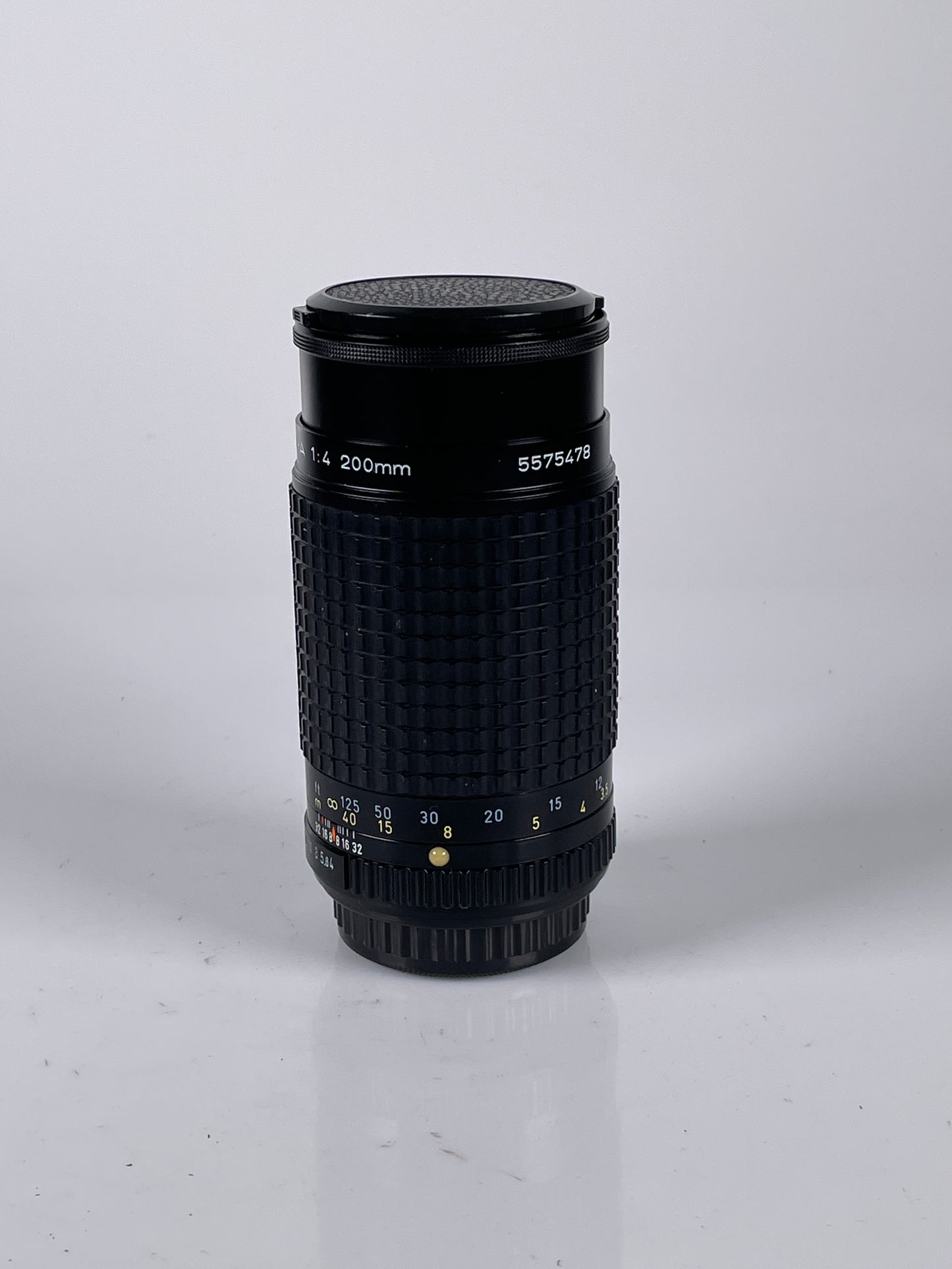 SMC Pentax-A 200mm f4 MF Telephoto Lens for Pentax K Mount w/ Caps