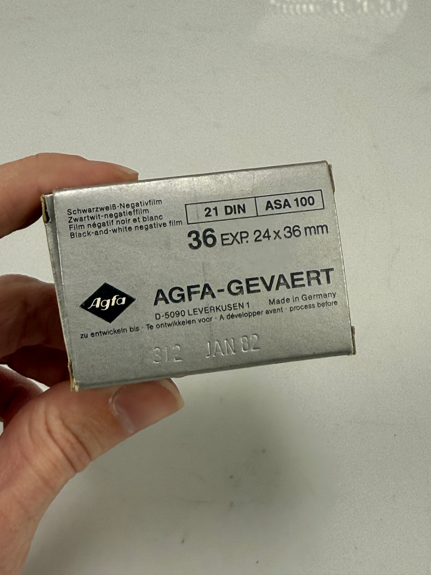 AGFA 35mm Agfapan 100 B&W 1 Roll film professional 36exp