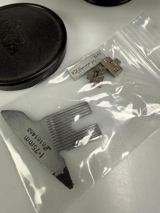 Linhof select Schneider Super Angulon 75mm f8 Large format lens, with cam RARE