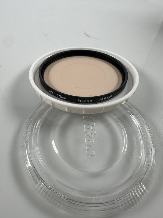 Nikon 72MM A2 color balancing warming Filter