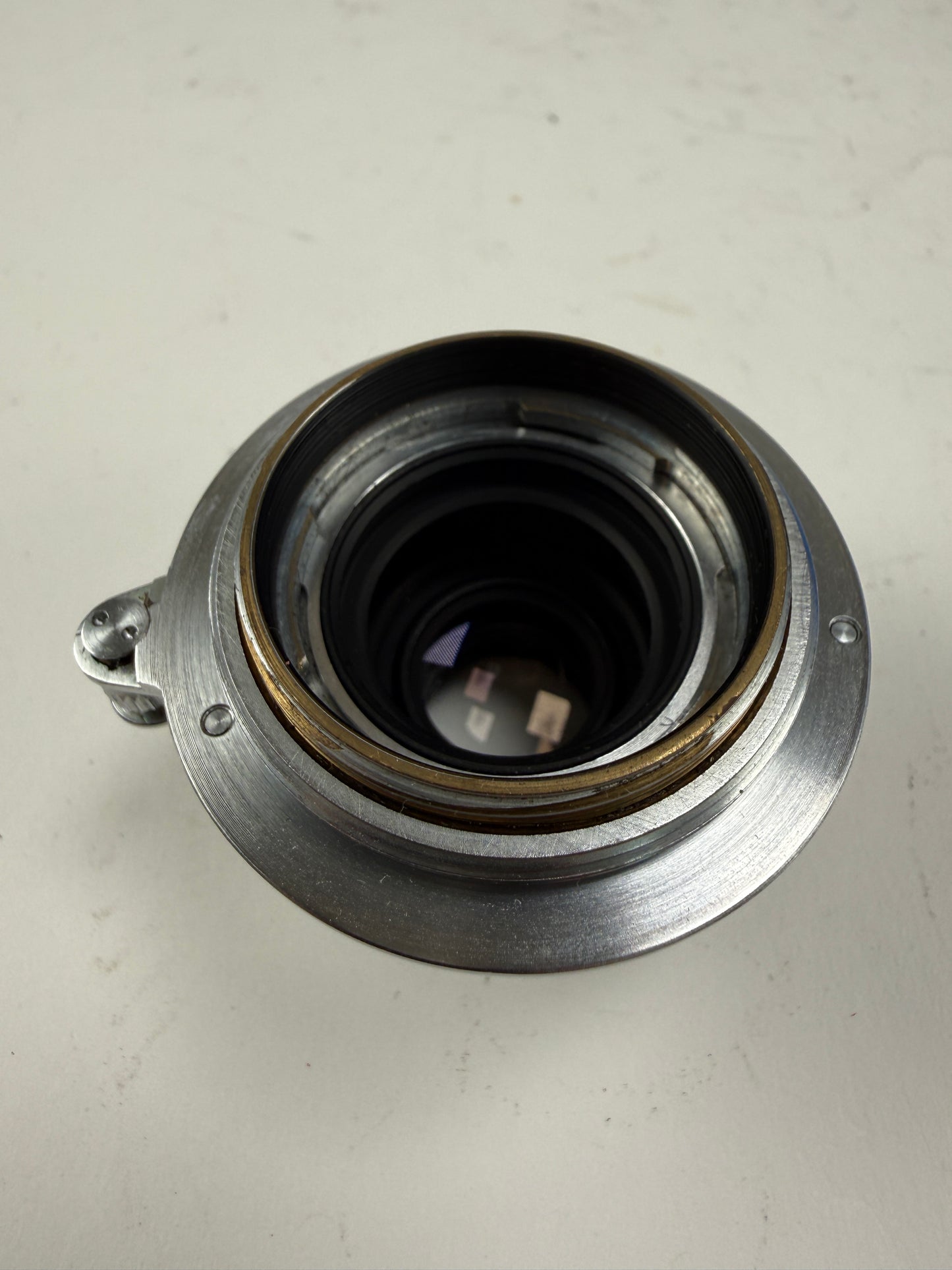 Leica Leitz 50mm (5cm) f3.5 Elmar M39 Collapsible Lens red scale