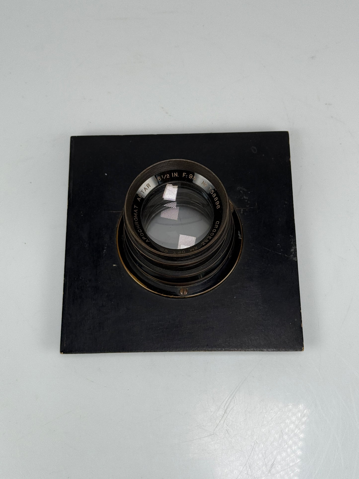 C.P. Goerz Apochromat 16 1/2" 16.5 420mm f9.5 Artar Red Dot for 8x10