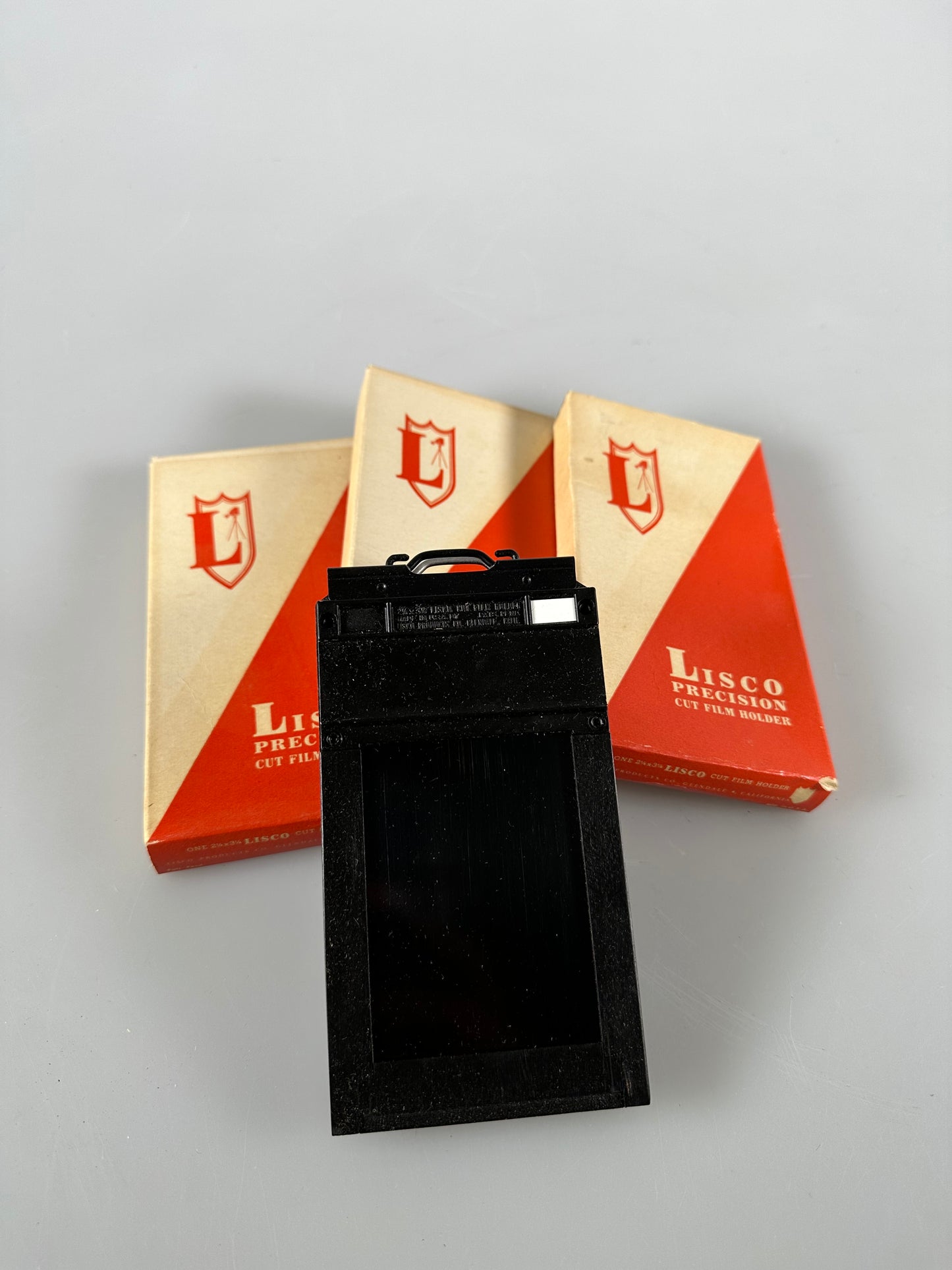Lot Of 3 Lisco Film Holders For 2 1/4 x 3 1/4 Sheet Film 2x3