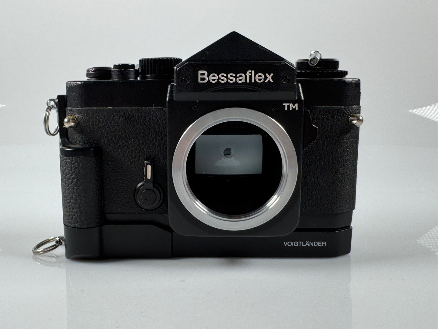Voigtlander Bessaflex TM Black 35mm SLR Film Camera Body with winder