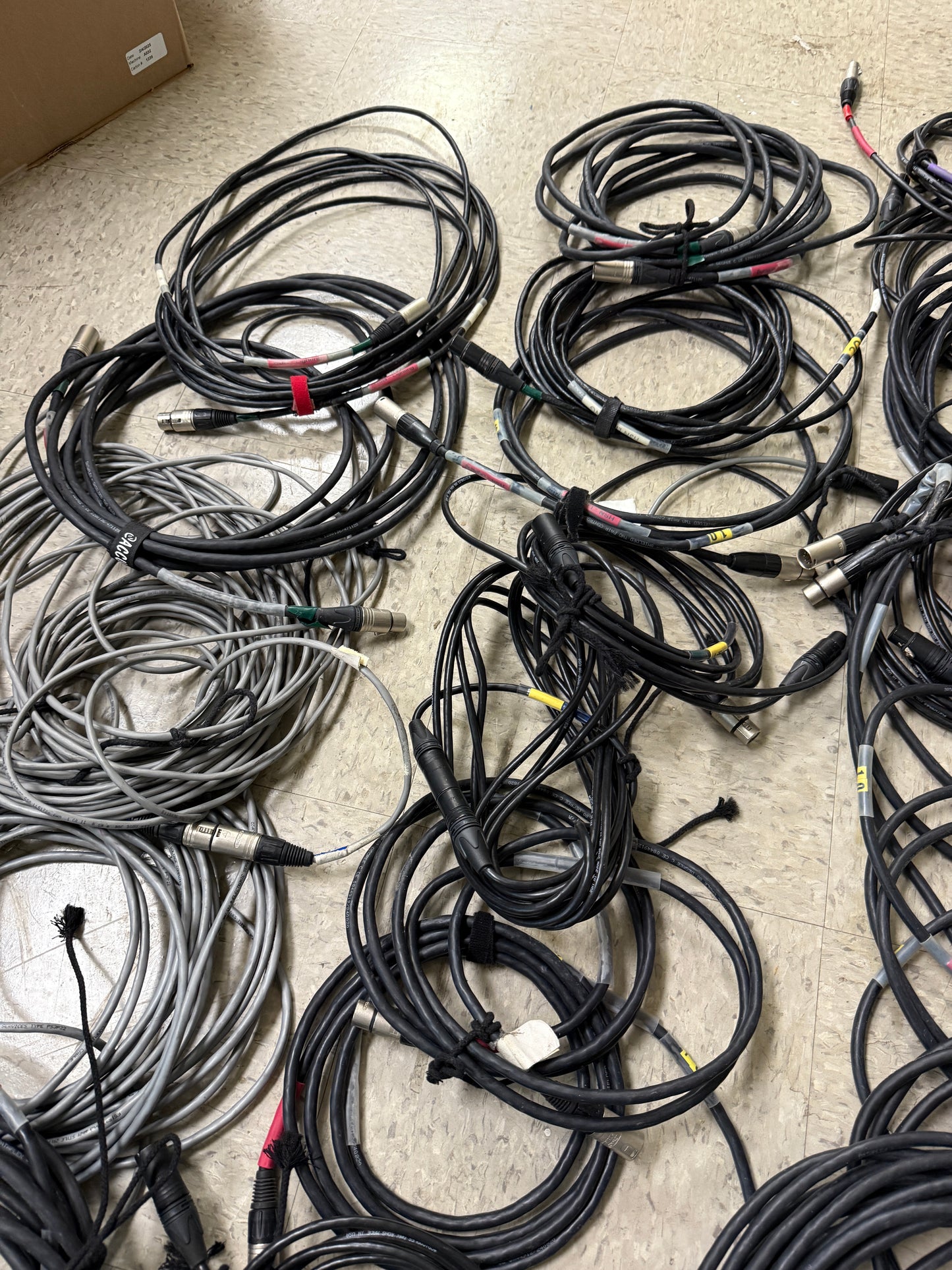 Lot of 28 XLR 5 Pin Male to XLR 5 Pin Female DMX Lighting Cable