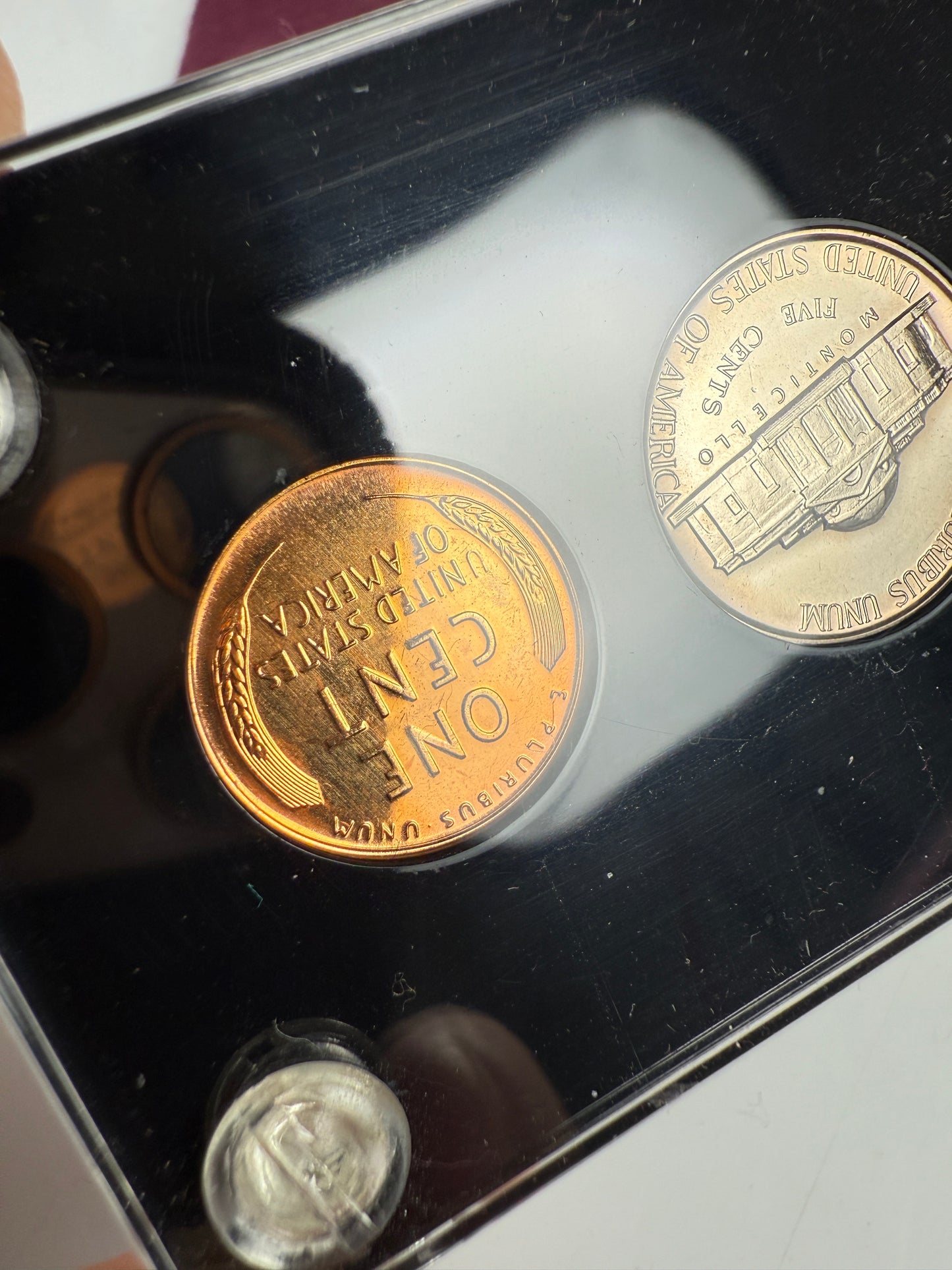 1941 US Mint Silver PROOF Set Gem Coins Black Capital Holder Display Box