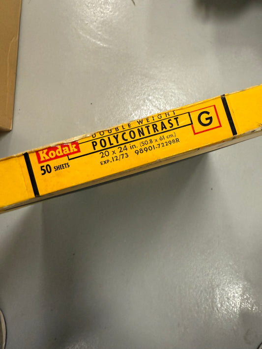 Kodak Polycontrast G Double weight Photo Paper 50 Sheets 20x24 inch