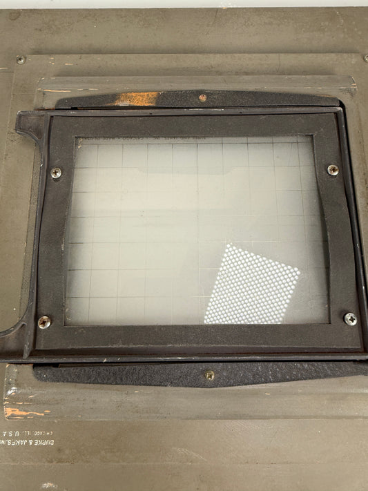 Burke and James 8x10 back to 4x5 large format camera reducing back