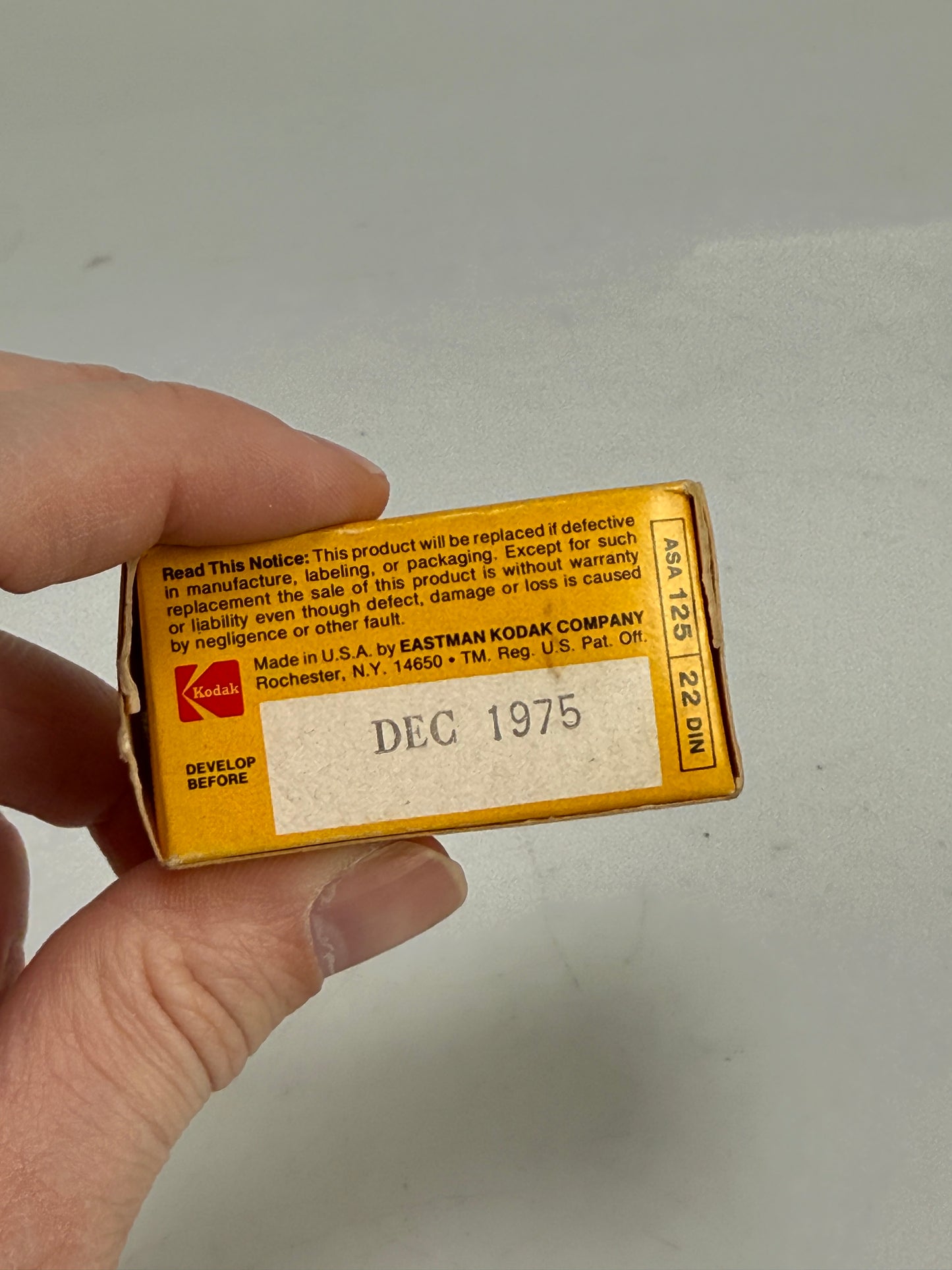 Kodak VP 828 Verichrome Pan film with metal canister