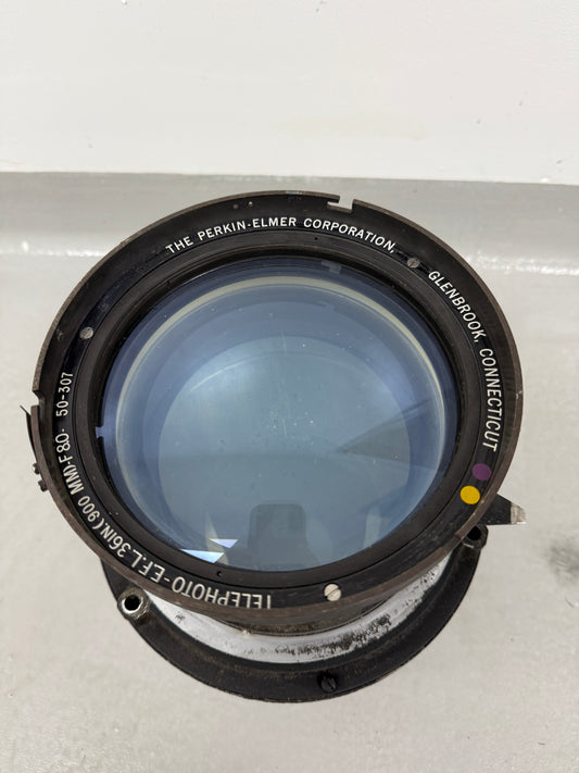 Perkin Elmer telephoto 36 inch 900mm f8 Arial fairchild military camera lens