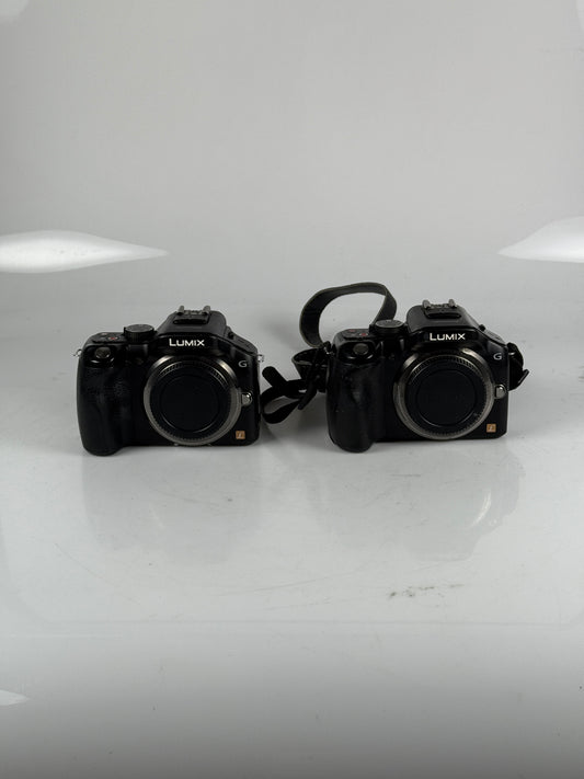 Panasonic Lumix DMC-G5 Mirrorless MFT Digital Camera Body lot of 2