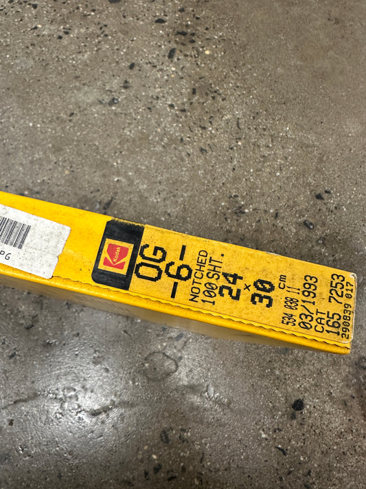 Kodak Diagnostic FILM Ortho G OG-6 24x30cm | 100 sheets | expired 1993