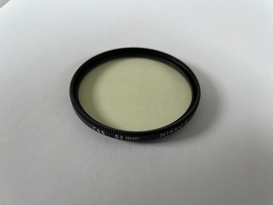 NIKON 52MM Y44 CAMERA LENS FILTER Light Yellow