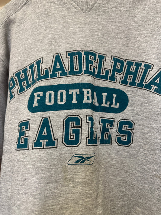 Vintage Eagles Reevok Sport Sweatshirt Crewneck NFL Large