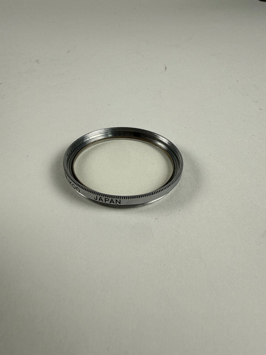 Nikon Nikkor 34.5mm L39 UV Silver Chrome early filter German market for Nikkor F RF lens RARE
