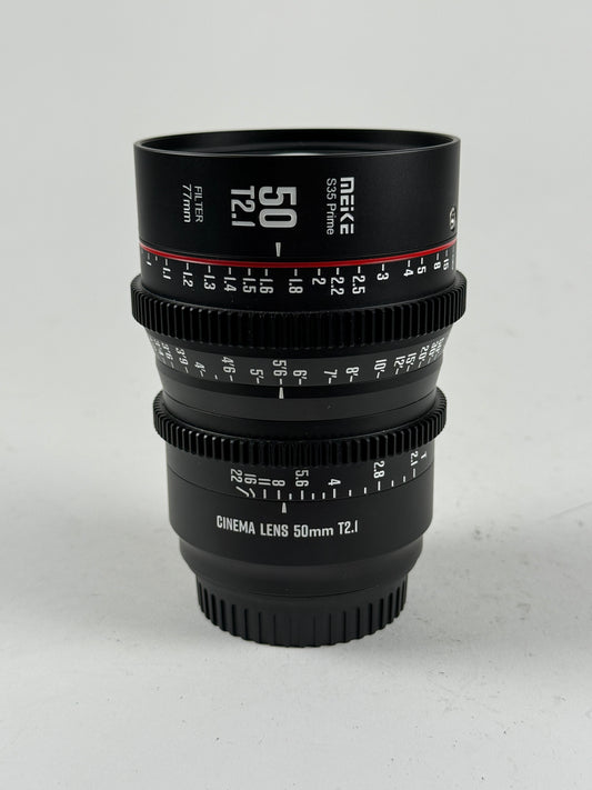 Meike 50mm T2.1 Manual Focus Cinema S35 Prime Lens EF Mount
