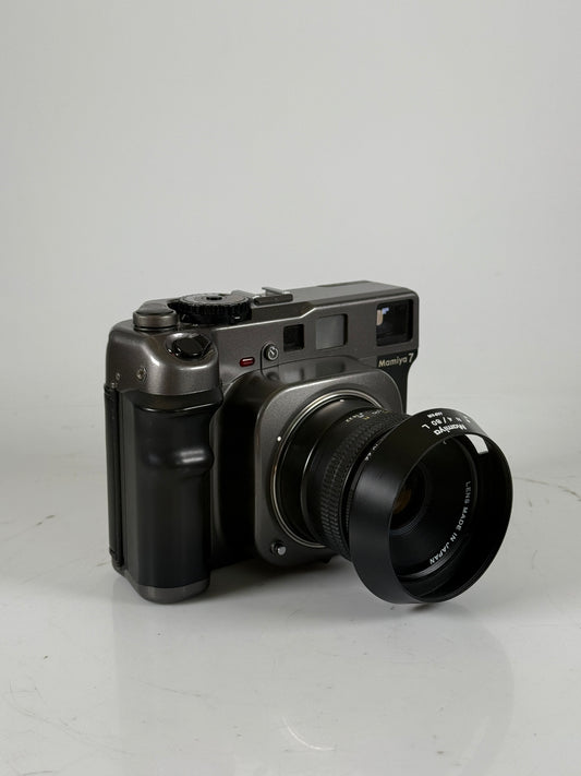 Mamiya 7 Medium Format Rangefinder champagne N 80mm F4 L Lens