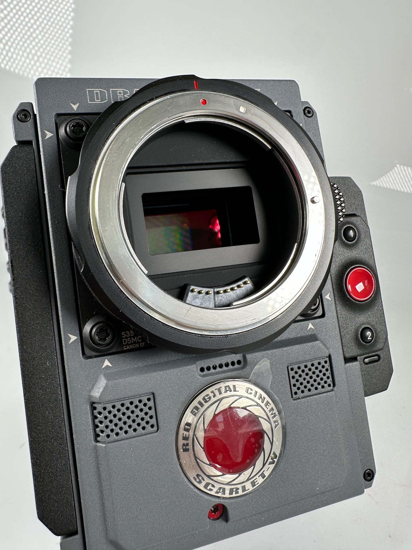 Red Scarlet-W Dragon 5K DSMC2 cinema camera S35 v-lock expander EF lens mount