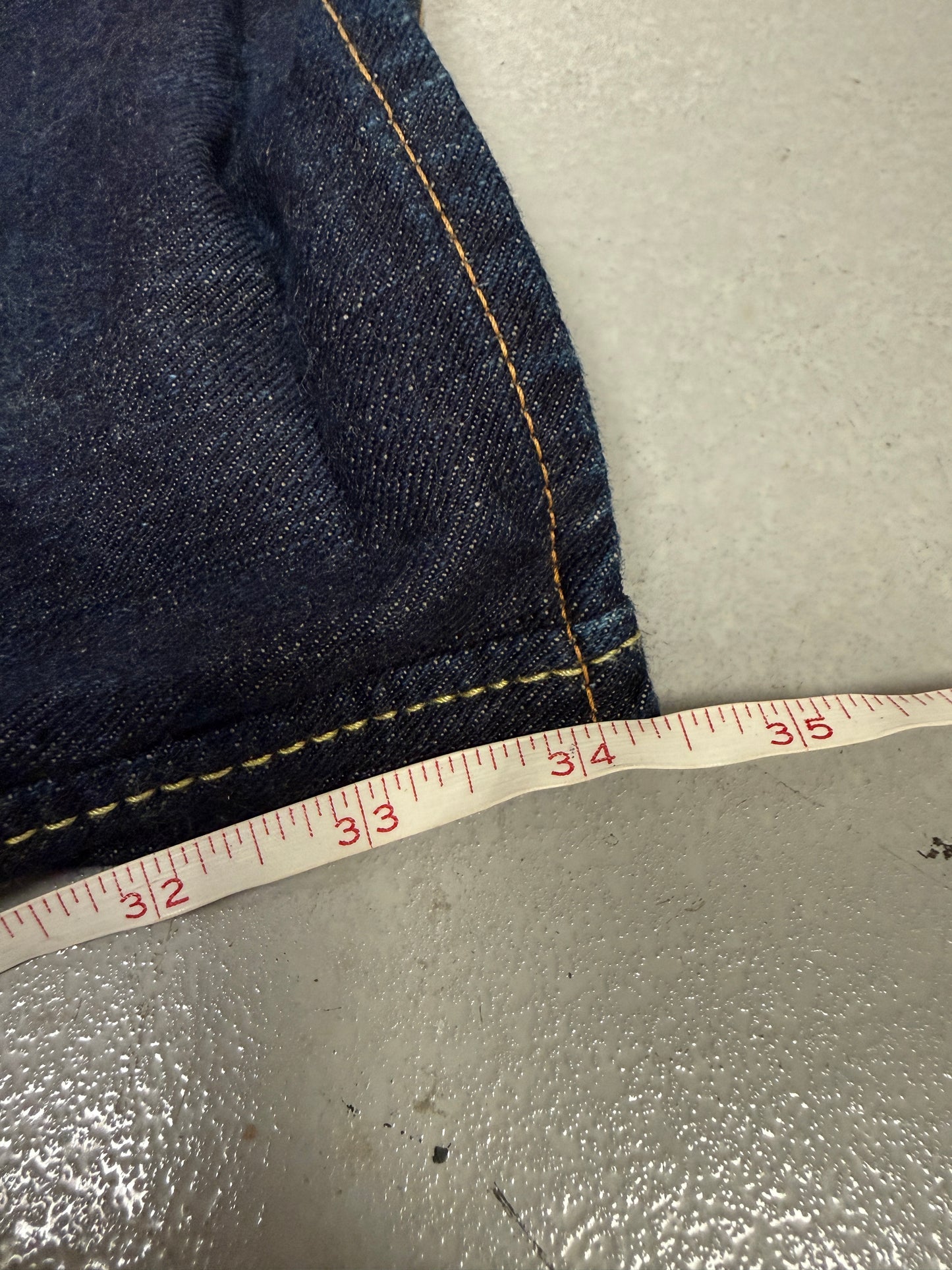 Pure Blue Japan Syoaiya Selvedge Raw Denim Jeans Size 34x34 Japan