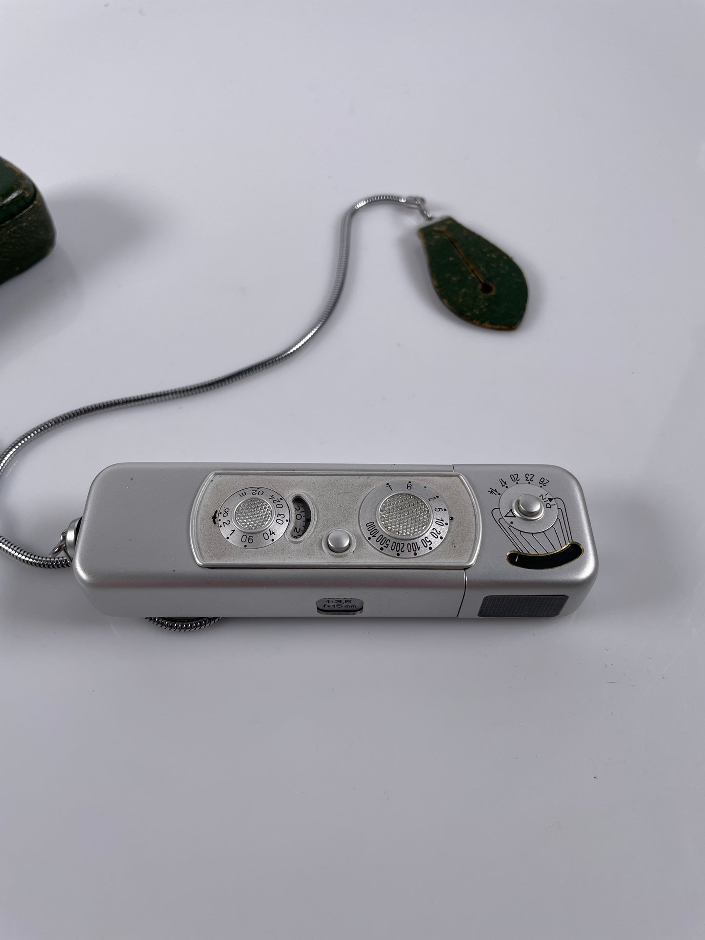 Minox Subminiature Mini Spy Film Camera with Green leather case