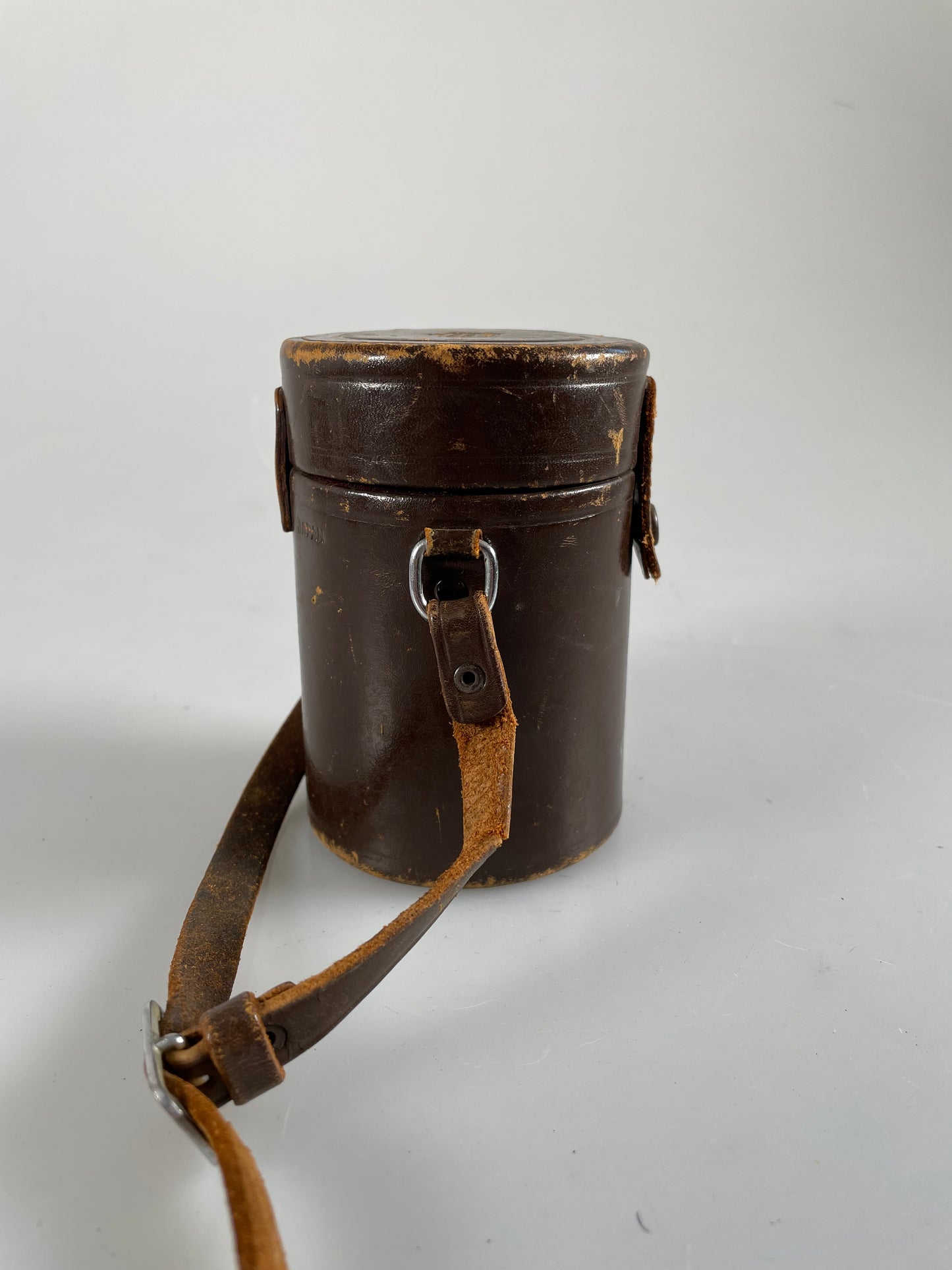 NIKON NIPPON Kogaku Tokyo LENS CASE , BROWN leather