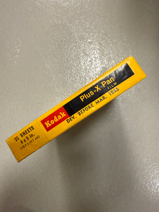 Expired 4x5 KODAK Plus-X Pan Large Format Film 25 Sheets