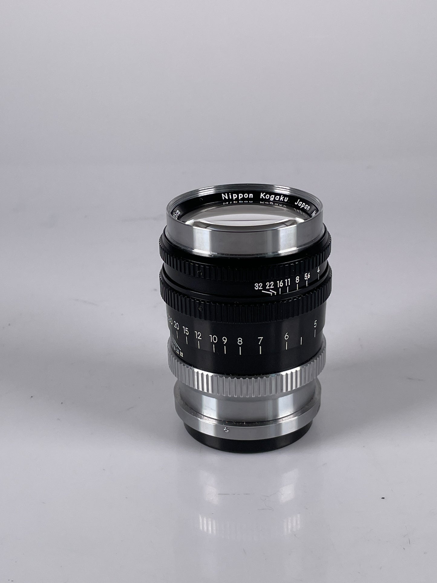 Nikkor P 10.5cm 105mm f2.5 Nippon Kogaku Japan Black Rangefinder S mount Lens