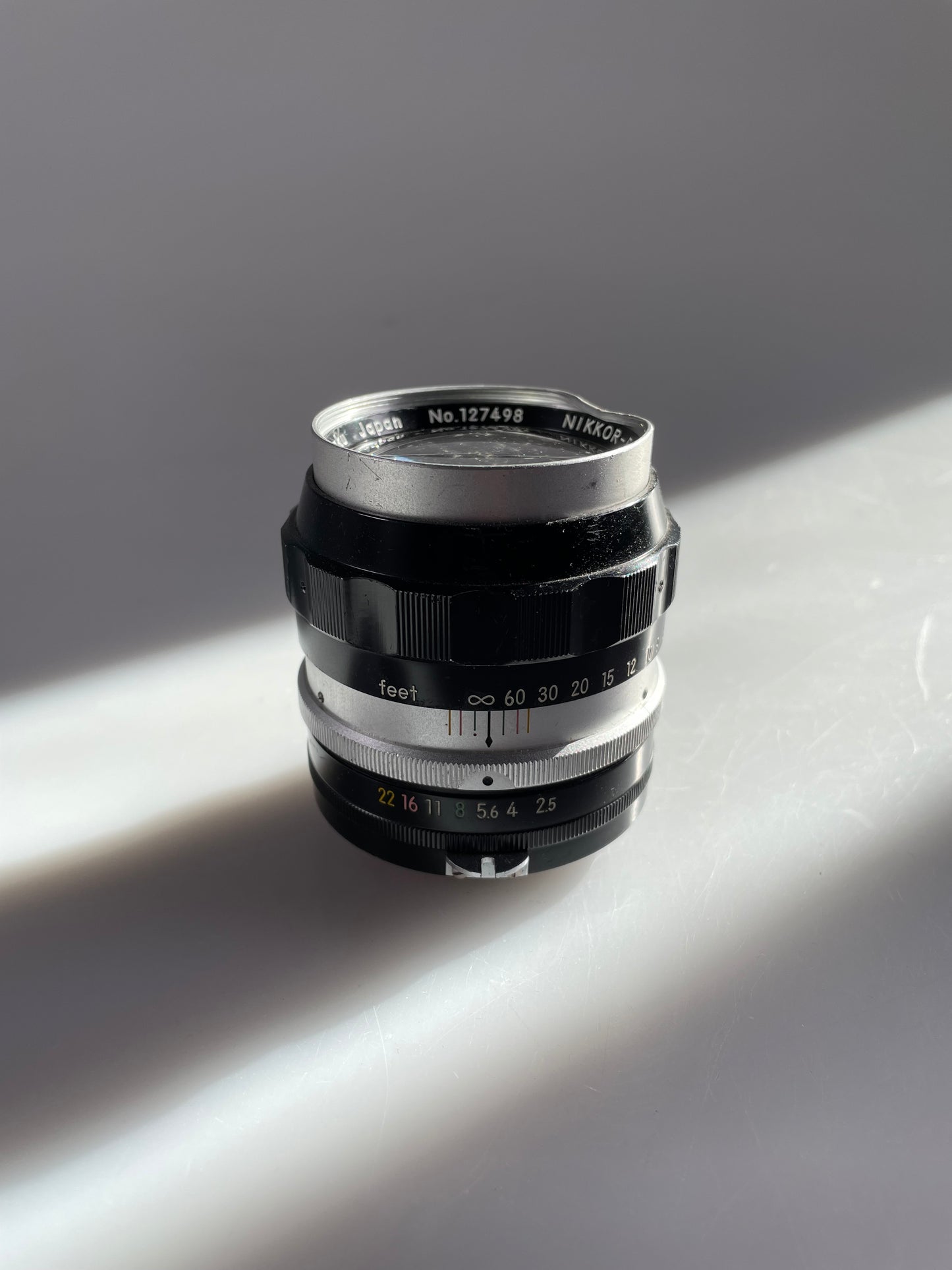 Nikon Nippon Kogaku Nikkor P Auto 105mm 10.5cm f2.5 Pat Pend #127xxx