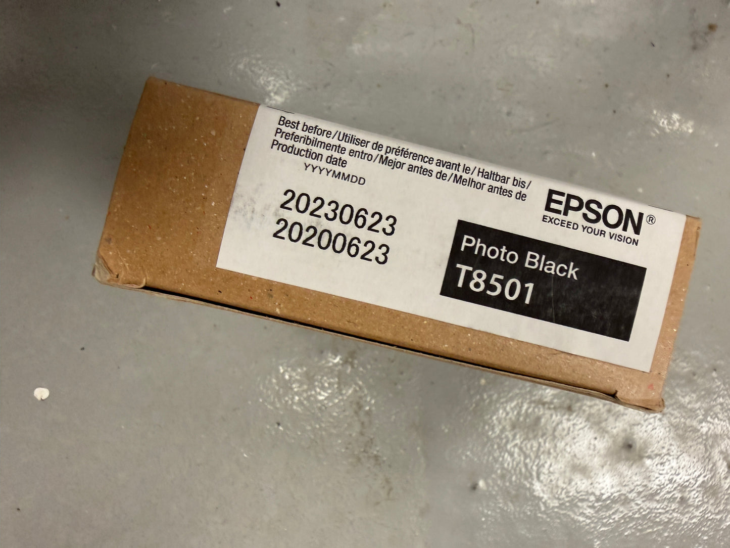 Genuine Epson T8505 Light Cyan Ink For SC-P800 Date: 2023