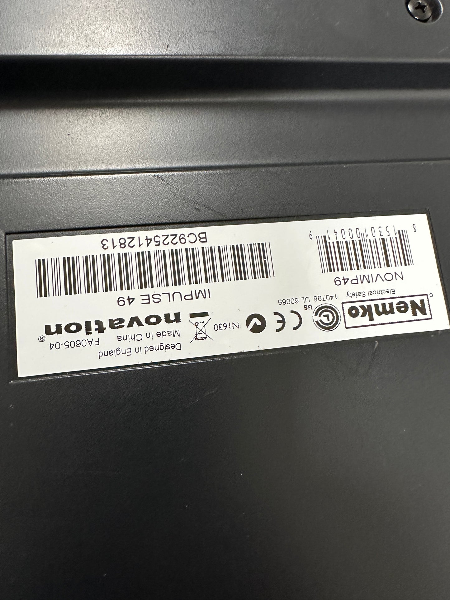 Novation Impulse 49 USB MIDI Controller Keyboard (49 Keys)