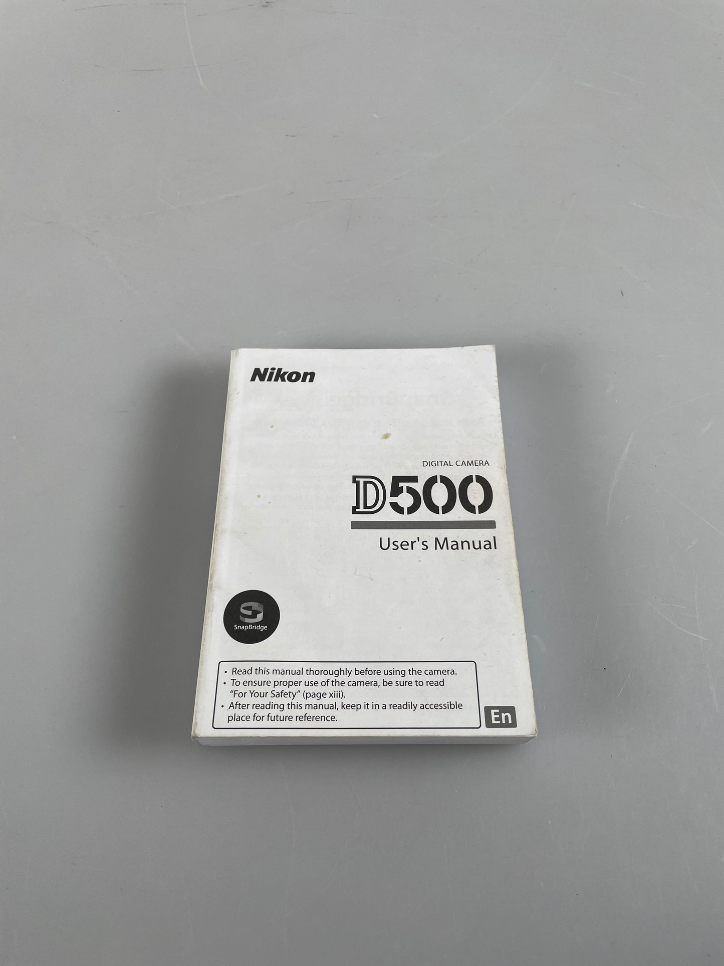 Nikon D500 Digital Camera Instruction Manual