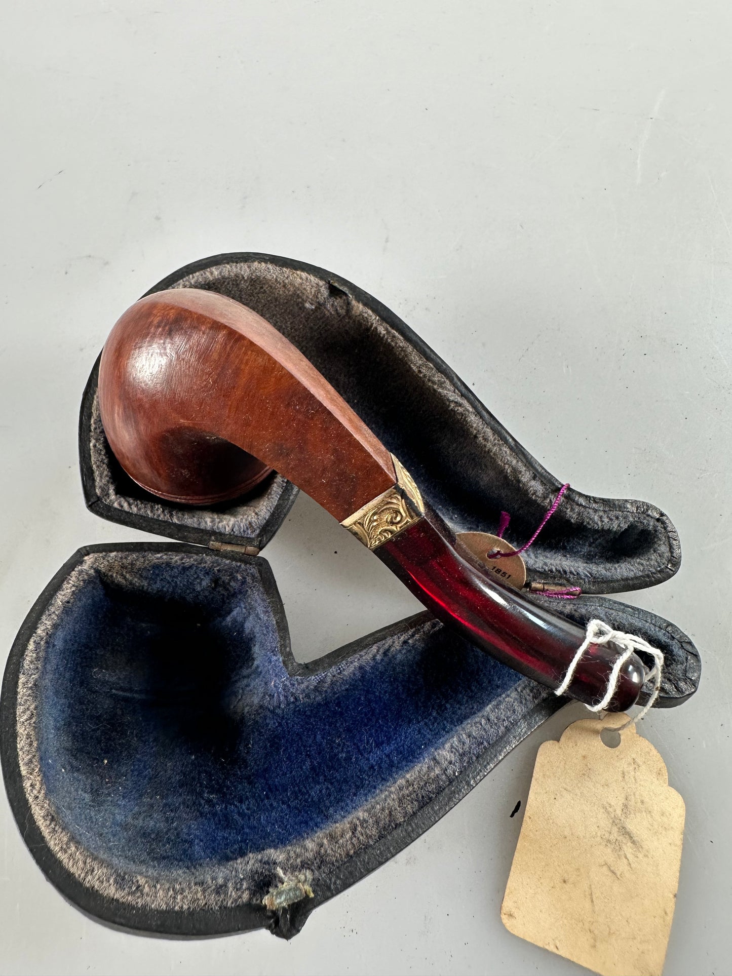 KBB Blue Line Bakelite Pipe, Unsmoked French Briar