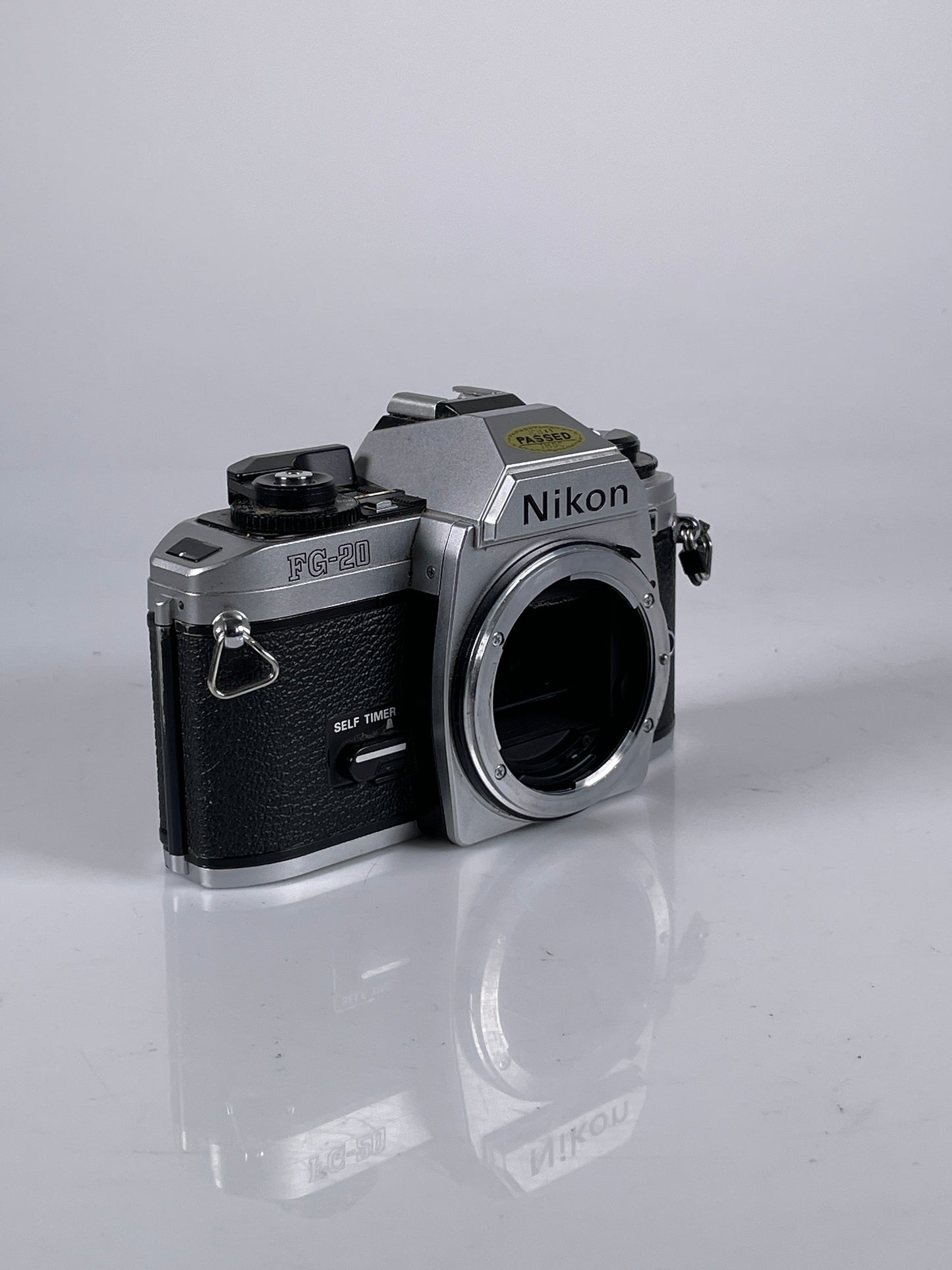 Nikon FG-20 Sliver Body SLR 35mm Film Camera