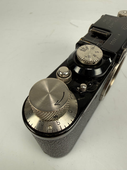 Leica II Model D 35mm Film Rangefinder Black Camera Body “Germany” hot shoe