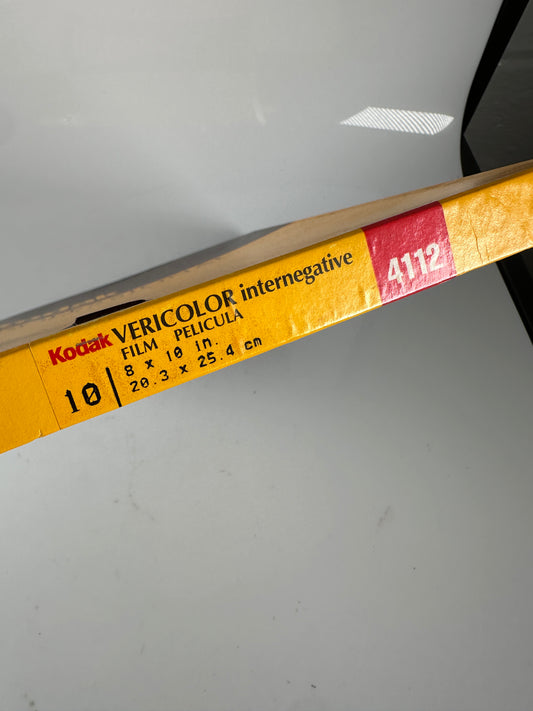 Kodak Vericolor internegative 10 sheets 8x10 exp 1993