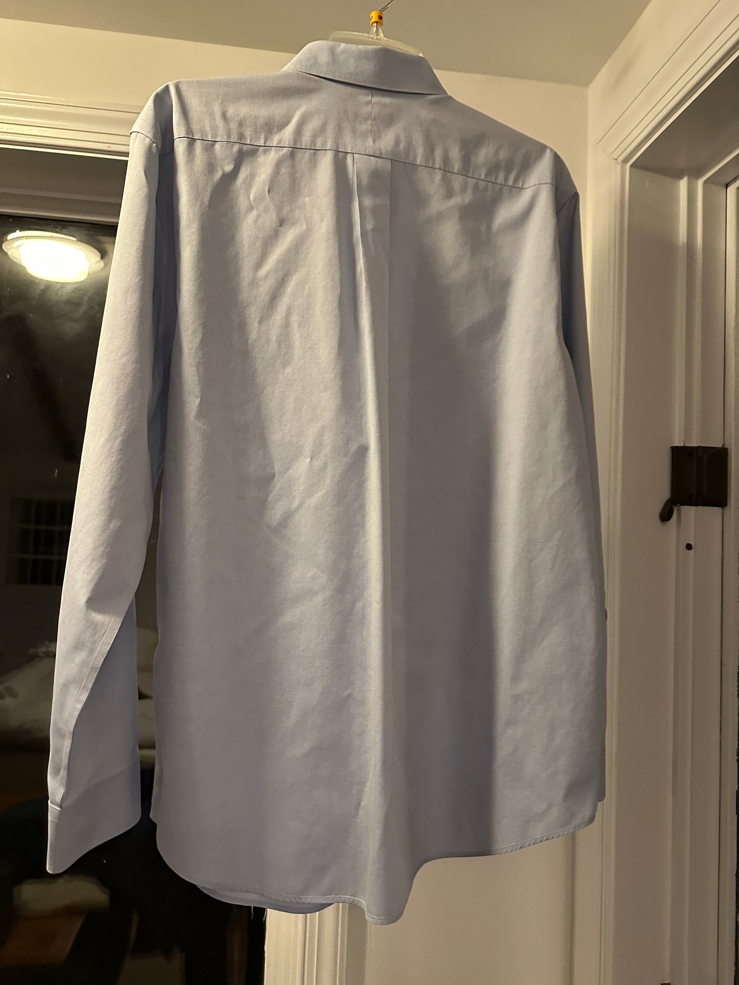 Men’s LL Bean Blue Dress collared Shirt Vintage Medium 15 1/2 - 33