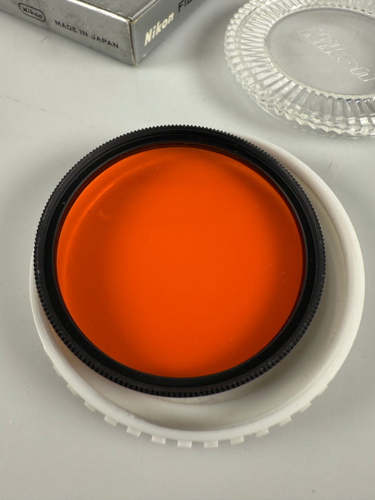 Nikon 52mm O56 orange color camera lens glass filter Genuine Nikon filter