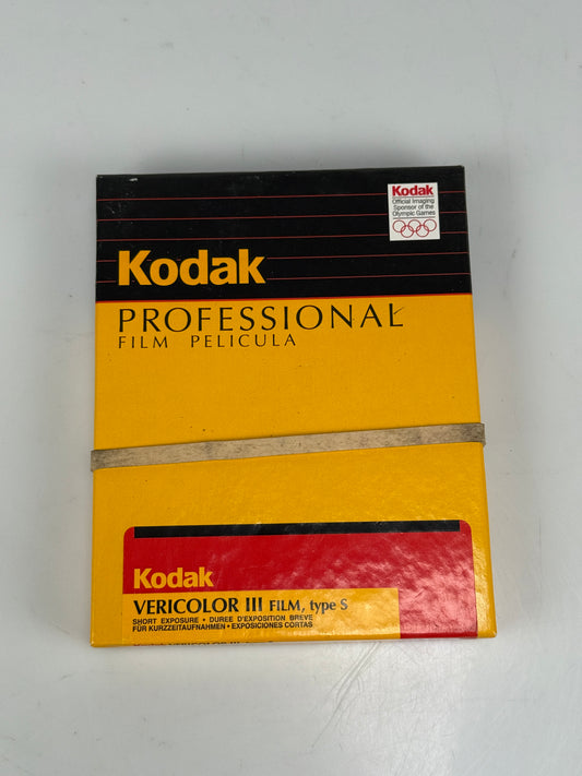 Kodak Vericolor III type S 4106 10 sheets 4x5 exp film