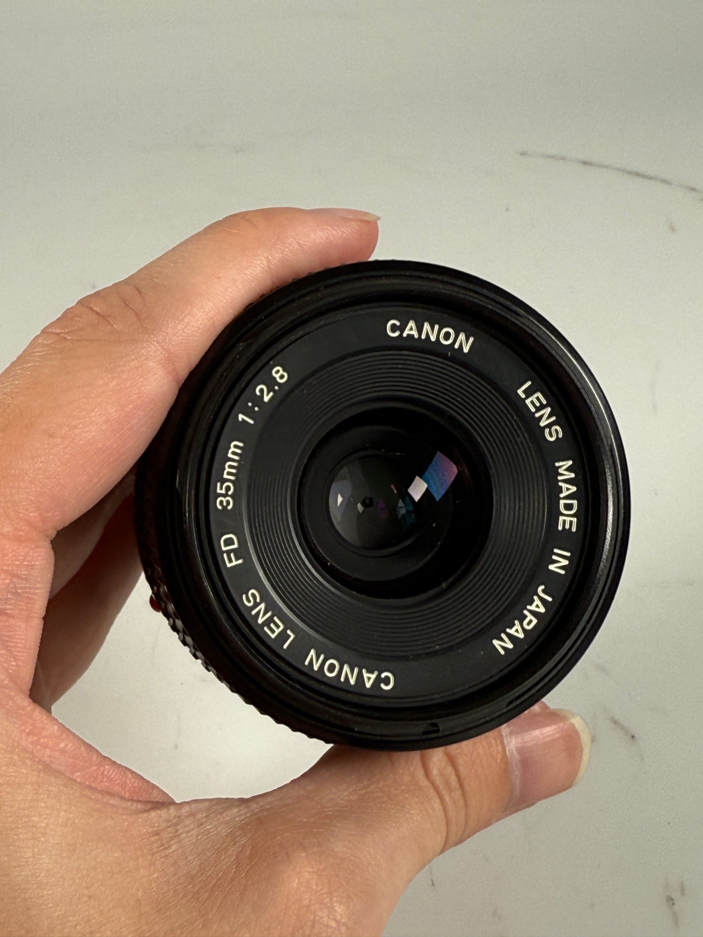 Canon 35mm f2.8 NFD camera lens wide angle