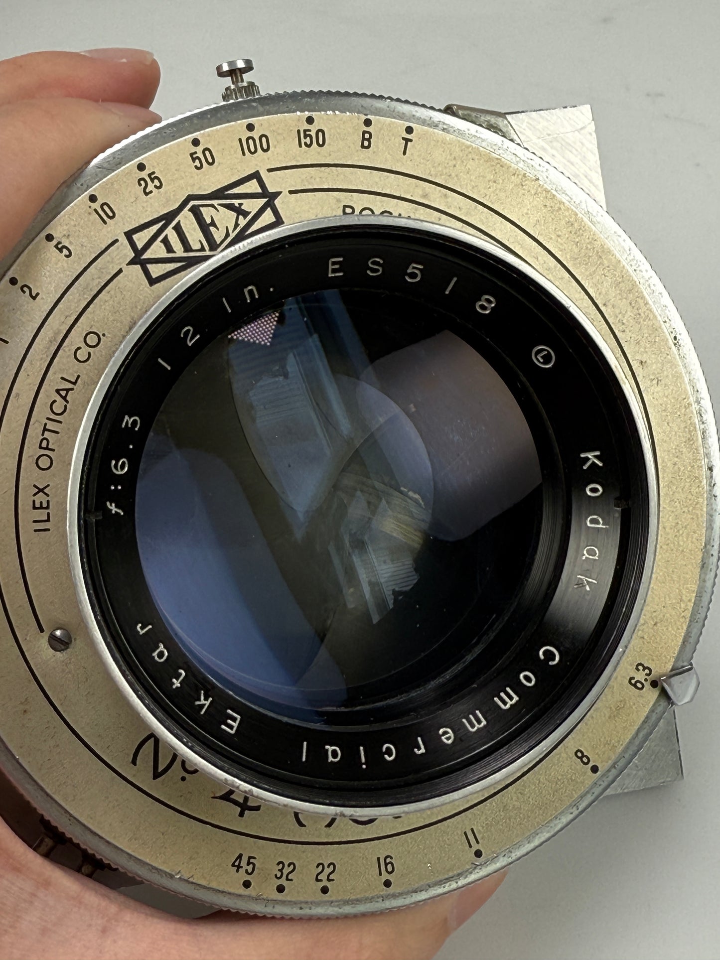 Kodak Commercial Ektar 12" inch F6.3 Lens in copal 3 shutter lens LATE