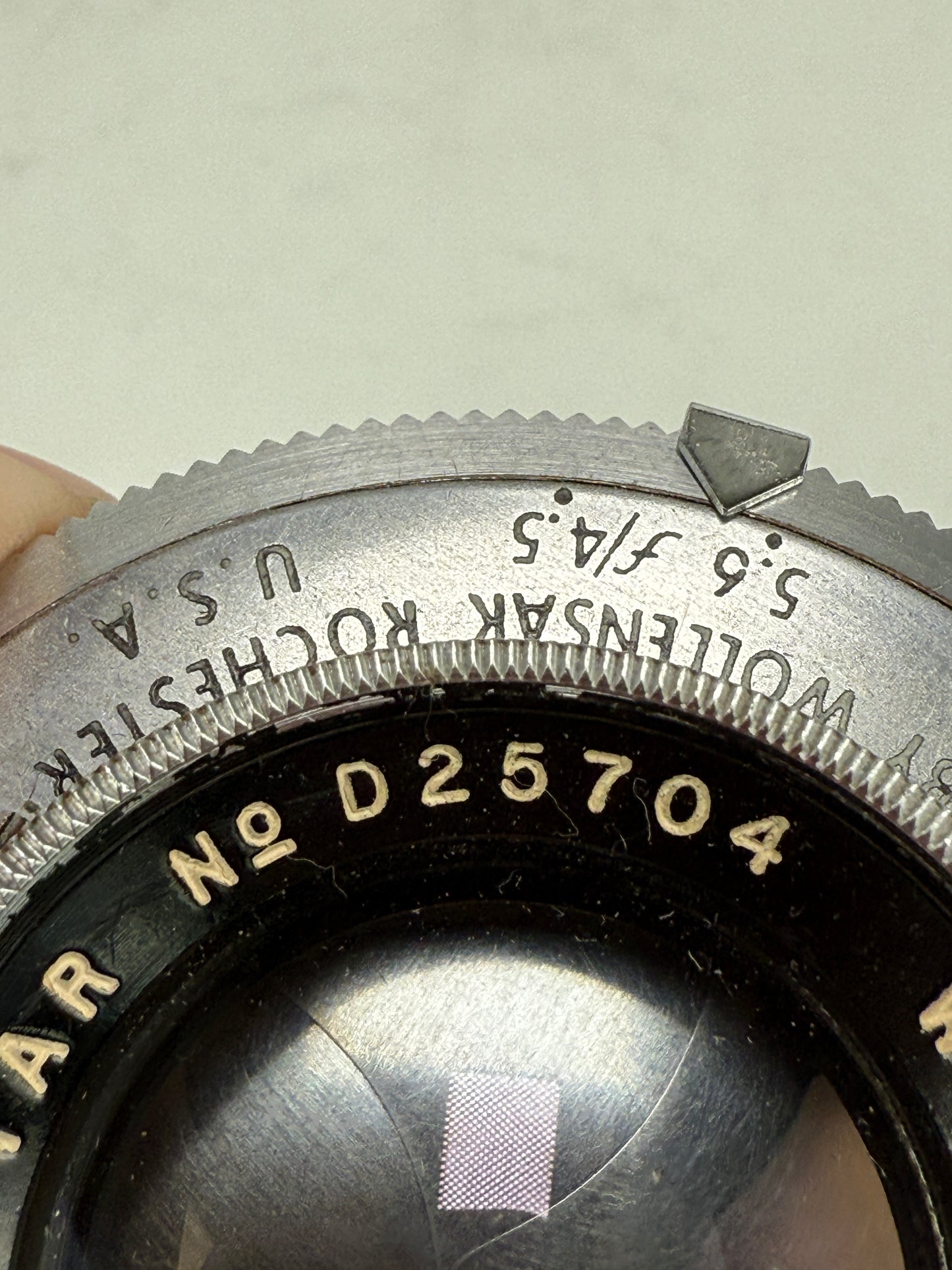 Wollensak 127mm f4.5 Raptar Lens in Alphax Shutter