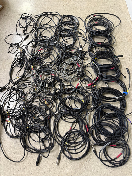 Lot of 49 XLR 5 Pin Male to XLR 5 Pin Female DMX Lighting Cable